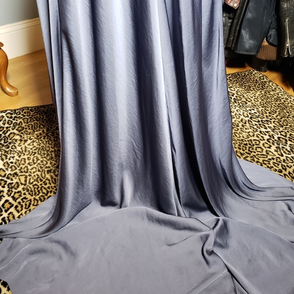 H&M CONSCIOUS HIGH LOW LONG TRAIN WRAP SKIRT NWT - Picture 3 of 8